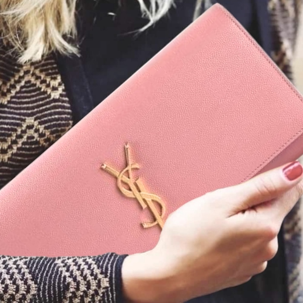 Very Rare! Authentic Ysl Saint Laurent Monogram C… - image 6